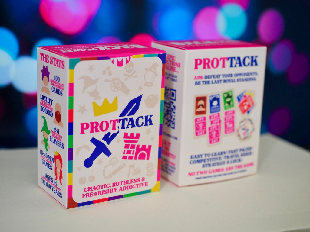 Prottack | A Freakishly Addictive Card Game.